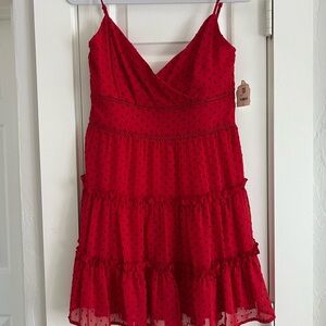 Altar'd State Red Polka Dot Dress